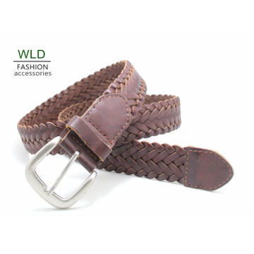 Fashion Basic Braided Genuine Top Leather Lady Belt Lky1169